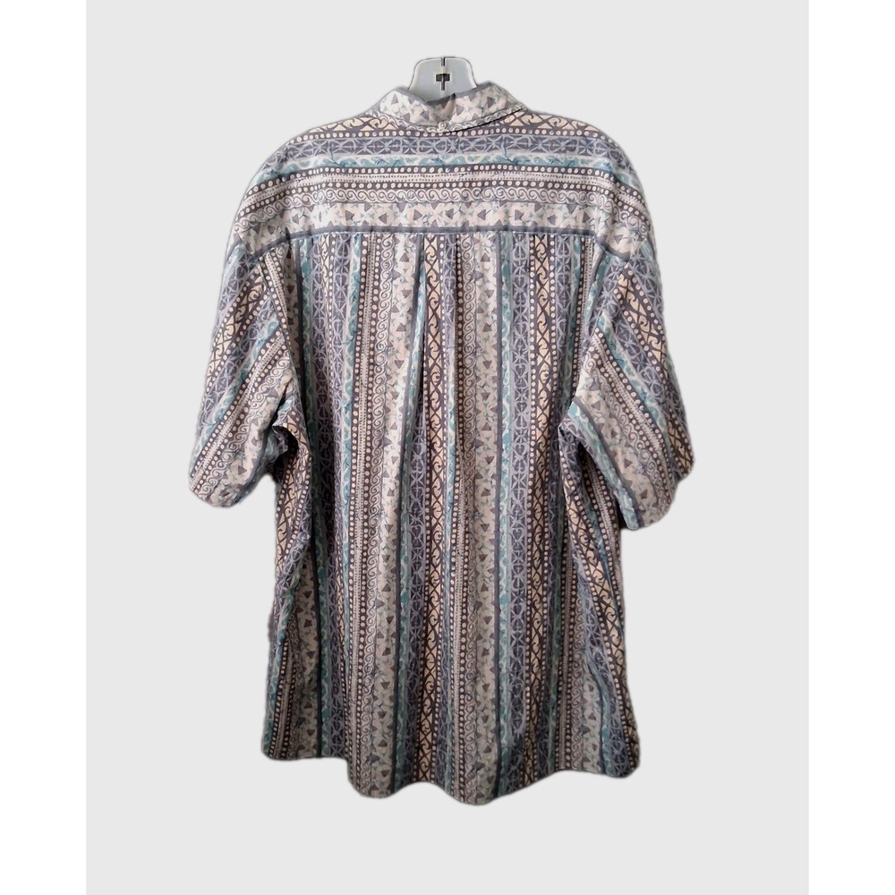 Vintage Tori Richard Men's XL Reverse Print All Over Hawaiian Popover Shirt - Picture 5 of 13